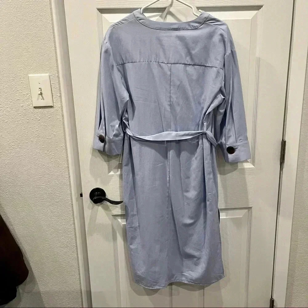 Zara Basic midi Tunic Dress with big chunky buttons and waist cinched belt❤️ - Picture 11 of 14